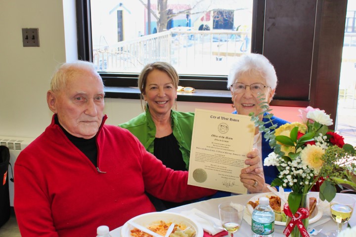 Couples wed half-century honored by city